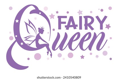 fairy queen text brand logo