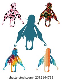 fairy silhouette various vector Fairy silhouettes