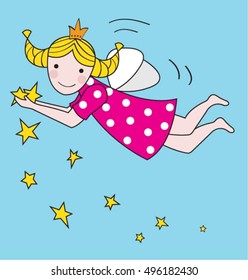 fairy with stars
