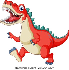 Fairy tail dinosaur cartoon character illustration