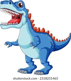 Fairy tail dinosaur cartoon character illustration