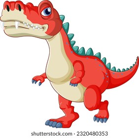 Fairy tail dinosaur cartoon character illustration