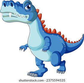 Fairy tail dinosaur cartoon character illustration