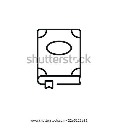 Fairy tale book linear icon. Thin line customizable illustration. Contour symbol. Vector isolated outline drawing. Editable stroke