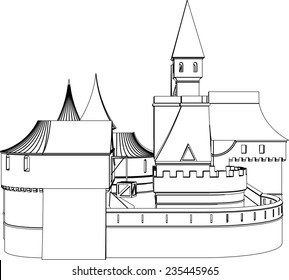 fairy tale castle building