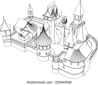 fairy tale castle building