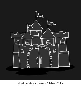 fairy tale castle doodle