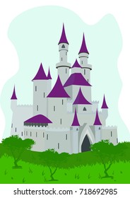 Fairy Tale Castle Surrounded by Nature