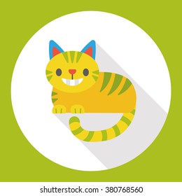 fairy tale cat flat icon