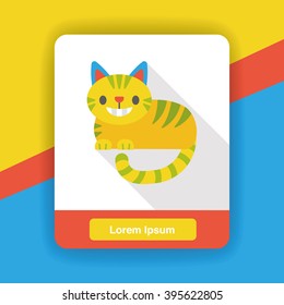 fairy tale cat flat icon