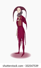 Fairy tale character. Young man. Magical doll.