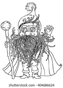 The fairy tale characters: Wizard vermicelli-beard