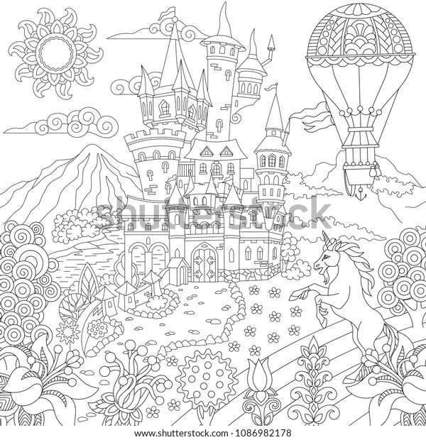 Fairy Unicorn Coloring Pages For Adults