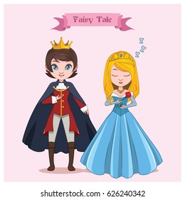 Fairy tale couple - Sleeping Beauty and prince