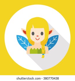 fairy tale elves flat icon