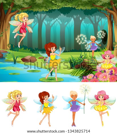 Similar – Image, Stock Photo forest fairy