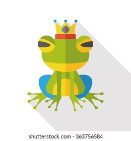 Fairy Tale Frog Flat Icon