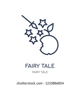 Fairy tale icon. Fairy tale linear symbol design from Fairy tale collection. Simple outline element vector illustration on white background.
