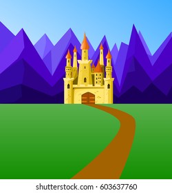 Fairy Tale magic Princess Castle Landscape