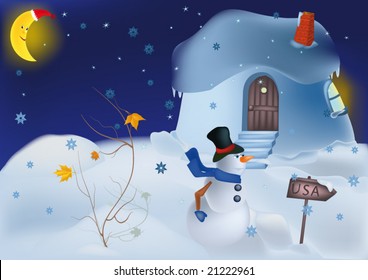 fairy tale on a snowball the lost new year and the moon