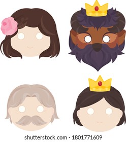 Fairy Tale Paper Mask Set