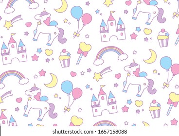 Fairy Tale Pretty Pattern Pastel Color