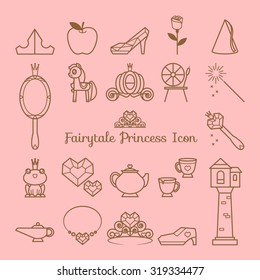 Fairy tale princess icon