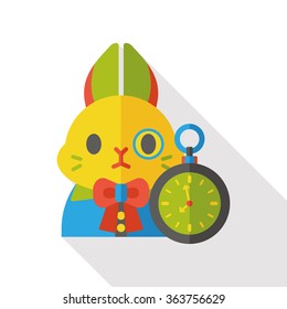 fairy tale rabbit flat icon