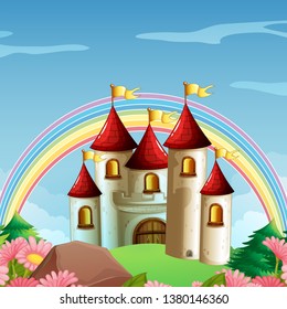 A fairy tale  scene illustration