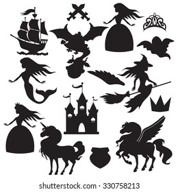 Fairy Tale Silhouette Vector Illustration