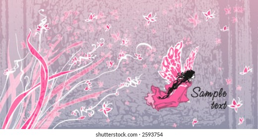 fairy tale textured vector background