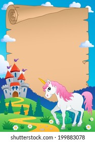 Fairy tale theme parchment 7 - eps10 vector illustration.