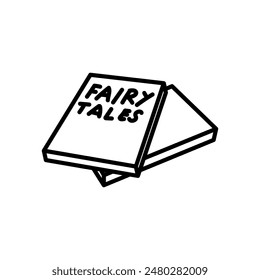 Fairy tales Story Outline Icon, Vector illustration