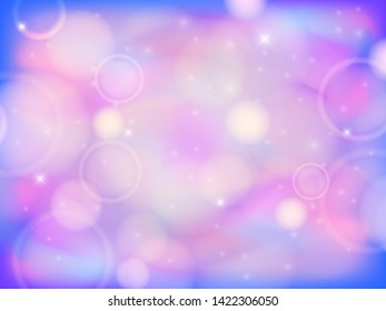 Fairy unicorn background. Vector illustration