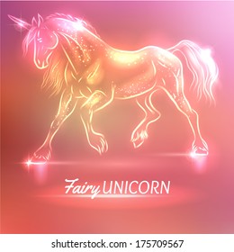 Fairy unicorn illustration
