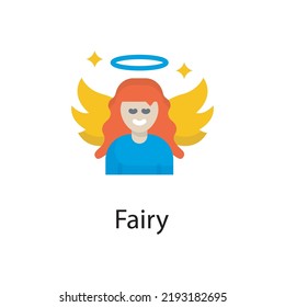Fairy vector flat Icon Design illustration. Miscellaneous Symbol on White background EPS 10 File