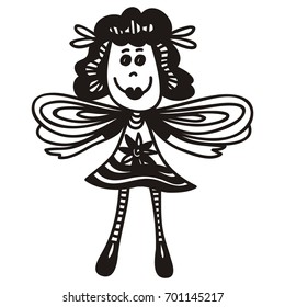 Fairy. Vector illustration.