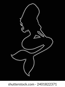 Fairy Vector Rhinestone T-Shirt-Design