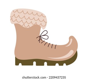 Fairy vintage shoe flat illustration