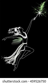 Fairy with a wand 