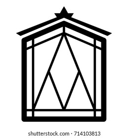 Fairy window frame icon. Simple illustration of fairy window frame vector icon for web