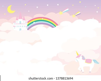 fairyland background vector illustration