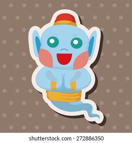 fairytale Aladdin story theme elements