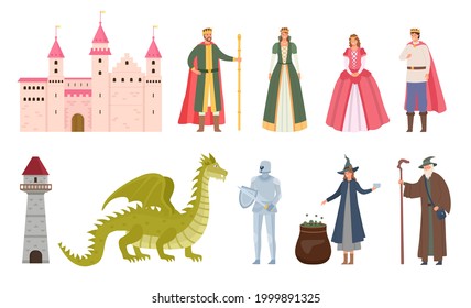 Fairy Dragons Funny Fairytale Dragon Cute Stock Vector (Royalty Free ...