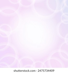 fairy-tale cute fantastic pink frame illustration