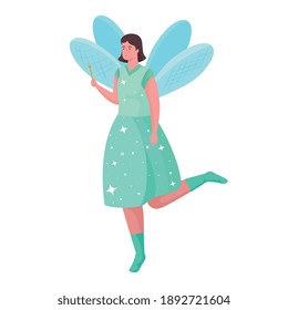 Fairytale fairy cartoon design, Fantasy magic and medieval theme Vector illustration