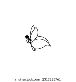 fairytale fairy, sketch vector drawing, isolated on a white background. collection of fairytale characters