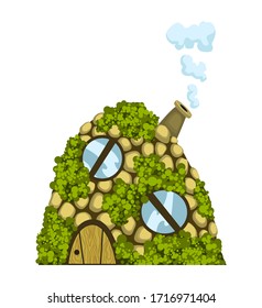 Fairytale house. Fantasy dugout house. Housing