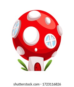 Fairytale house. Fantasy mushroom house. Housing