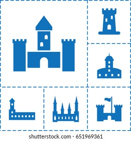Fairytale icon. set of 6 fairytale filled icons such as